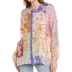 Johnny Was Patchwork Top NWT. Retail $250. XS